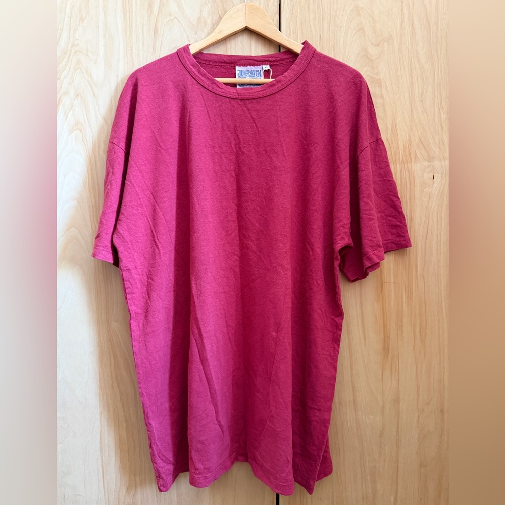 Jungmaven Hemp Tee in Berry - Picture 3 of 4